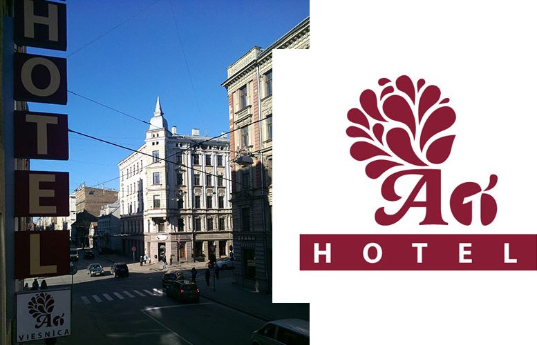 Building of A1 Hotel with the hotel sign