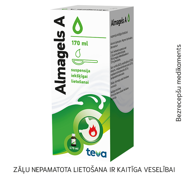 Almagels A suspensija, 170 ml