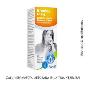 Brontex 60 mg putojošās tabletes N10