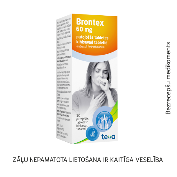 Brontex 60 mg putojošās tabletes N10