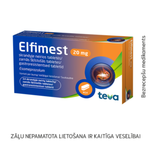 Elfimest 20 mg zarnās šķīstošās tabletes N14