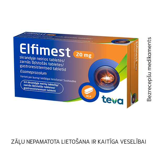 Elfimest 20 mg zarnās šķīstošās tabletes N14