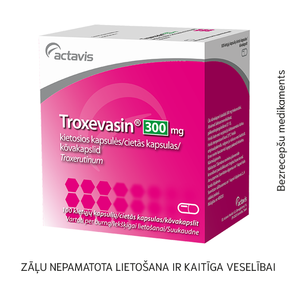Troxevasin 300 mg cietās kapsulas N100