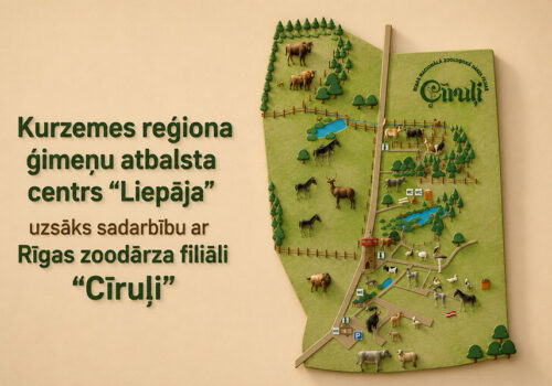 Kurzemes reģiona ģimeņu atbalsta centrs “Liepāja” uzsāks sadarbību ar Rīgas zoodārza filiāli “Cīruļi”