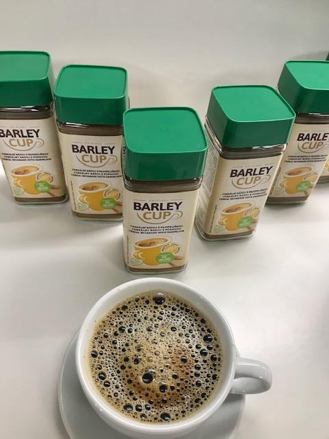 Miežu šķīstošā kafija ar pieneni BIO 100g