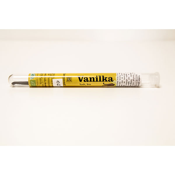 Vaniļas pāksts  BIO (stikla mēģenē) 25 g